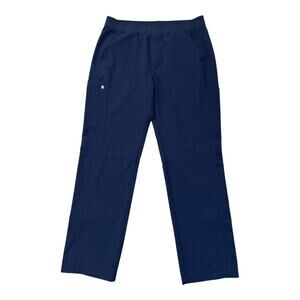 FIGS Men's AXIM Cargo Scrub Pants Blue Size XXL Straight Leg 32" Medical Nursing